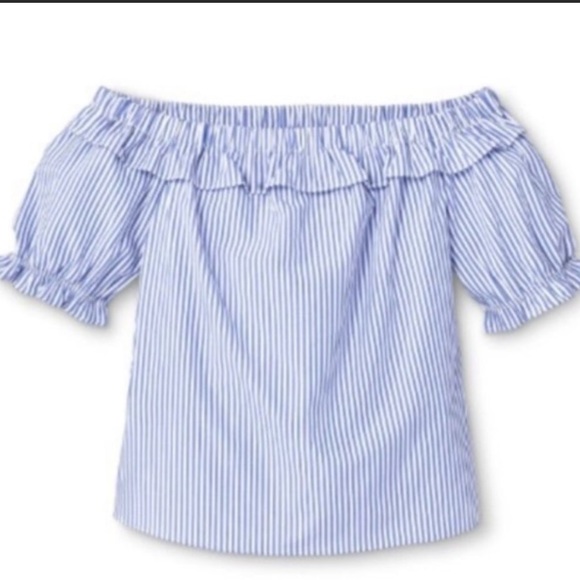 Tops - Vineyard Vines for Target women’s off the shoulder striped town size L